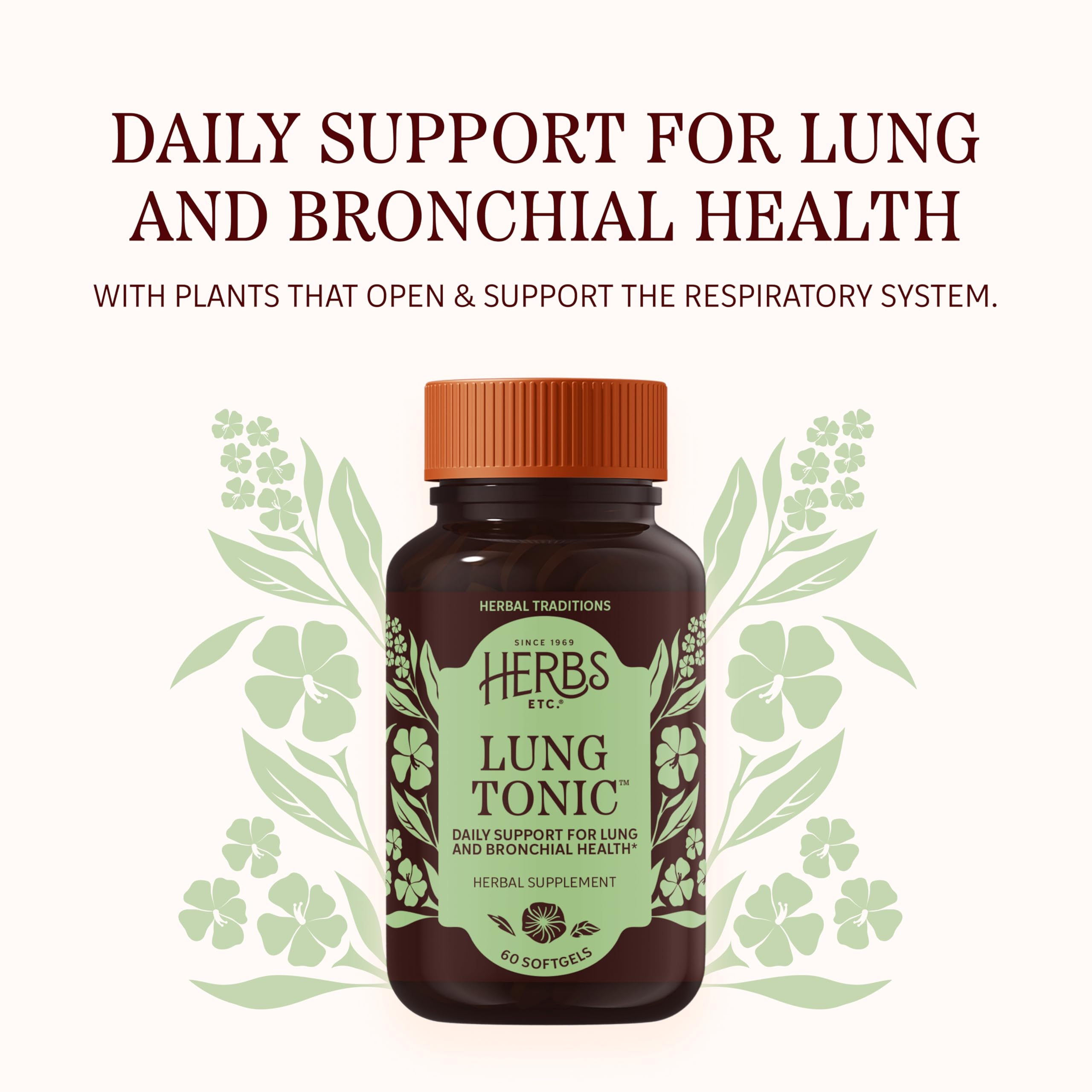 Amazon.com: Herbs Etc. Lung Tonic Softgels - Herbal Supplement for